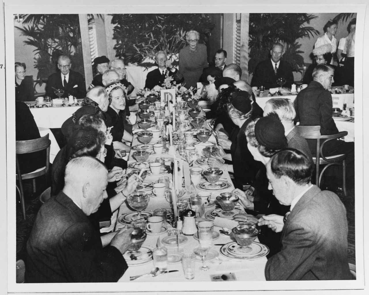 Fleet Admiral Nimitz at a Banquet in his Honor