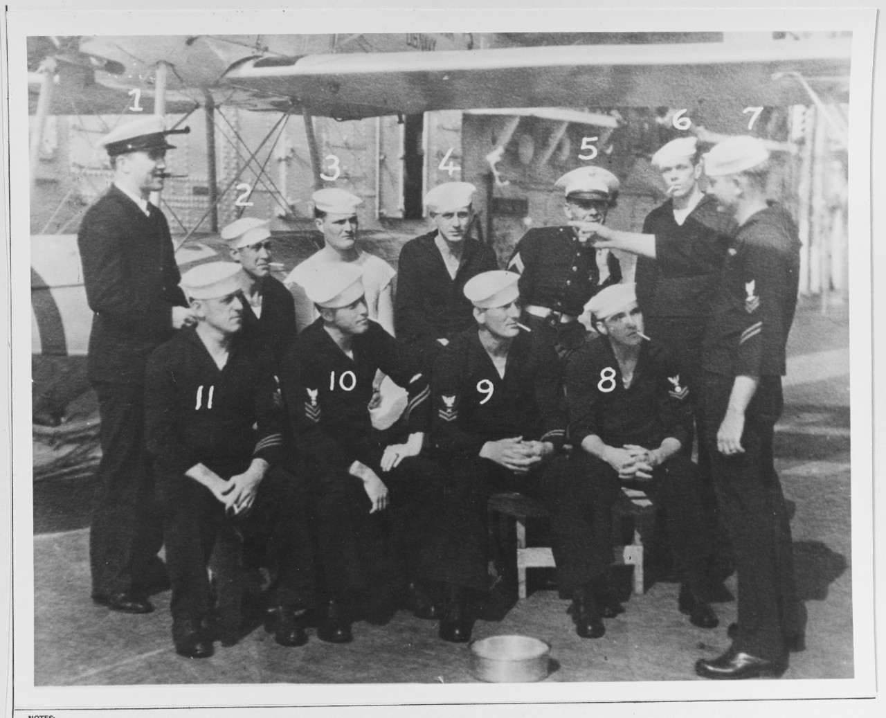 Crewmen of USS SARATOGA (CV-3), circa 1930