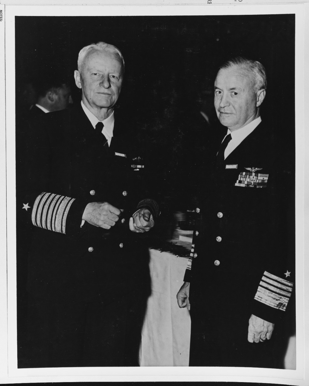 Fleet Admiral Nimitz and Admiral Sherman Attend an Informal "Pearl Harbor Day" Party