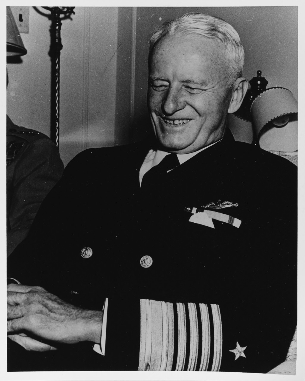 Fleet Admiral Chester W. Nimitz with Other Officers