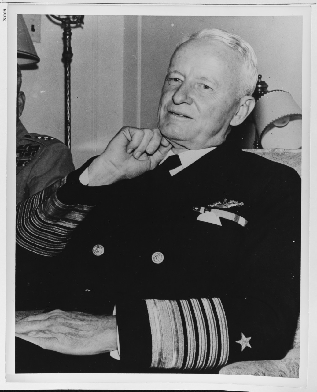 Fleet Admiral Chester W. Nimitz with Other Officers