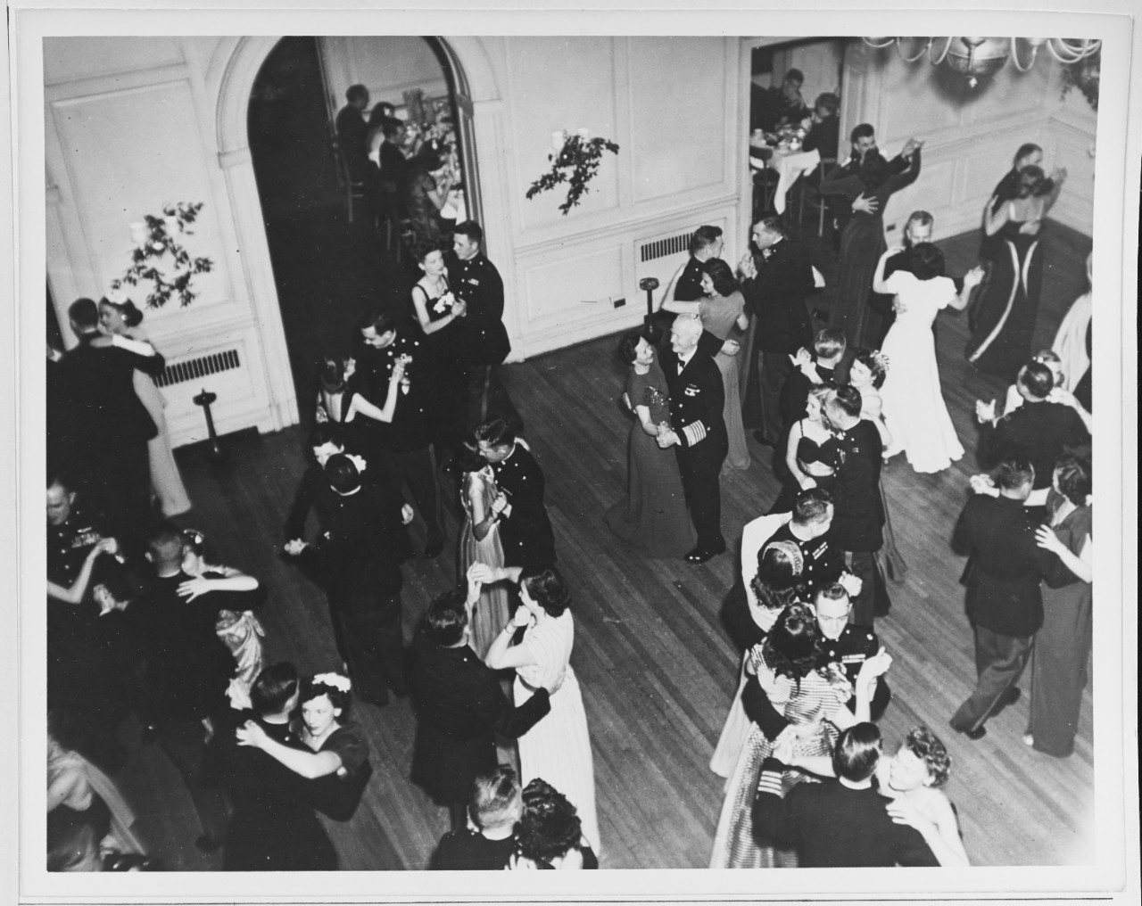 Fleet Admiral Nimitz and Others Dancing