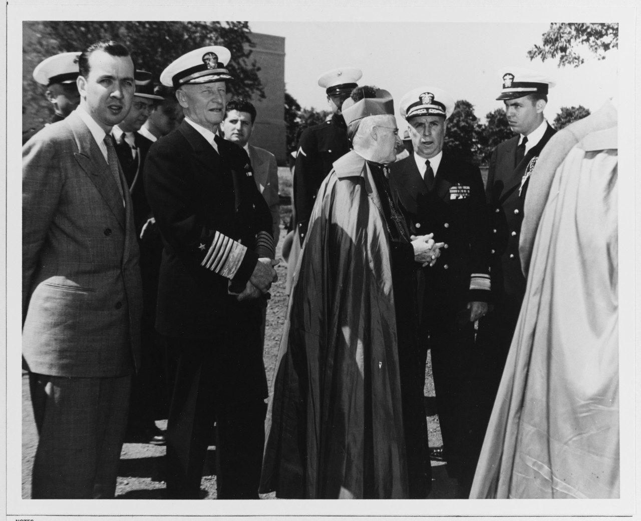 Fleet Admiral Nimitz after Receiving an Honorary Degree at Seaton College