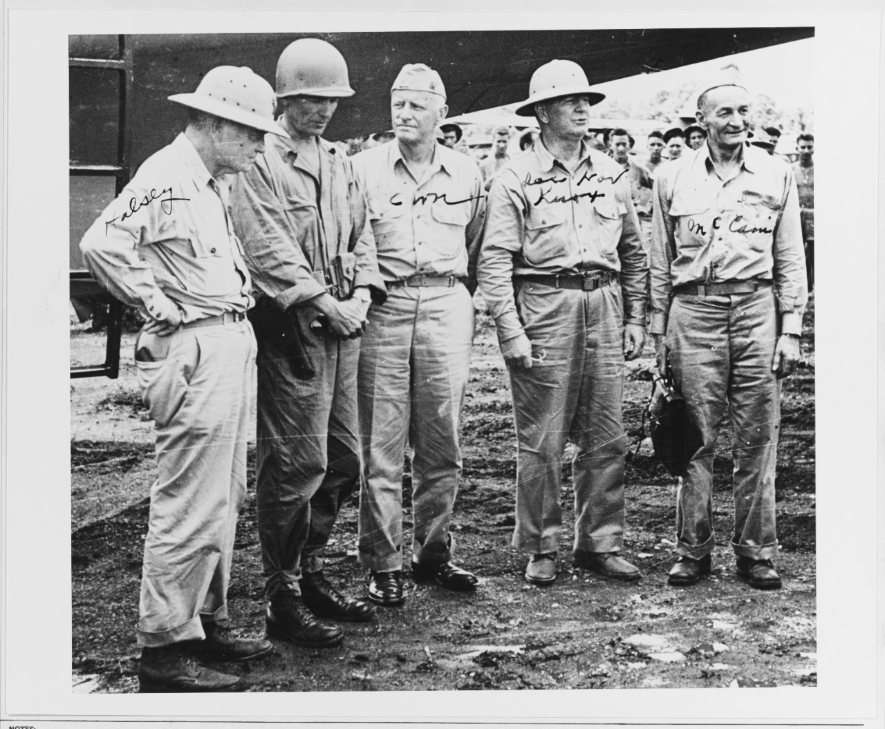 Admiral Nimitz Visits Guadalcanal Island with Secretary of the Navy