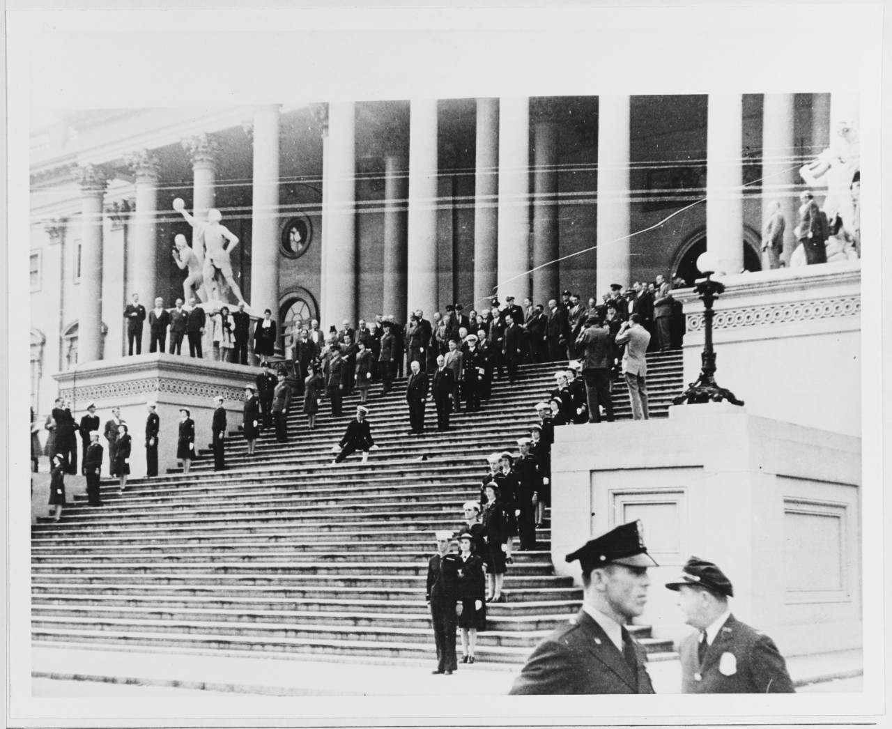 Admiral Nimitz Leaving the U.S. Capitol