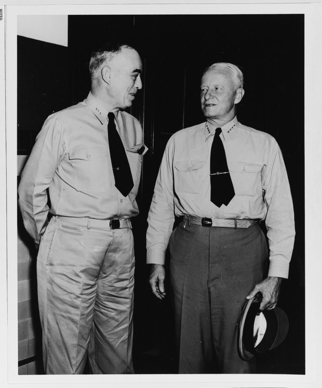 Admiral Chester W. Nimitz with Officer