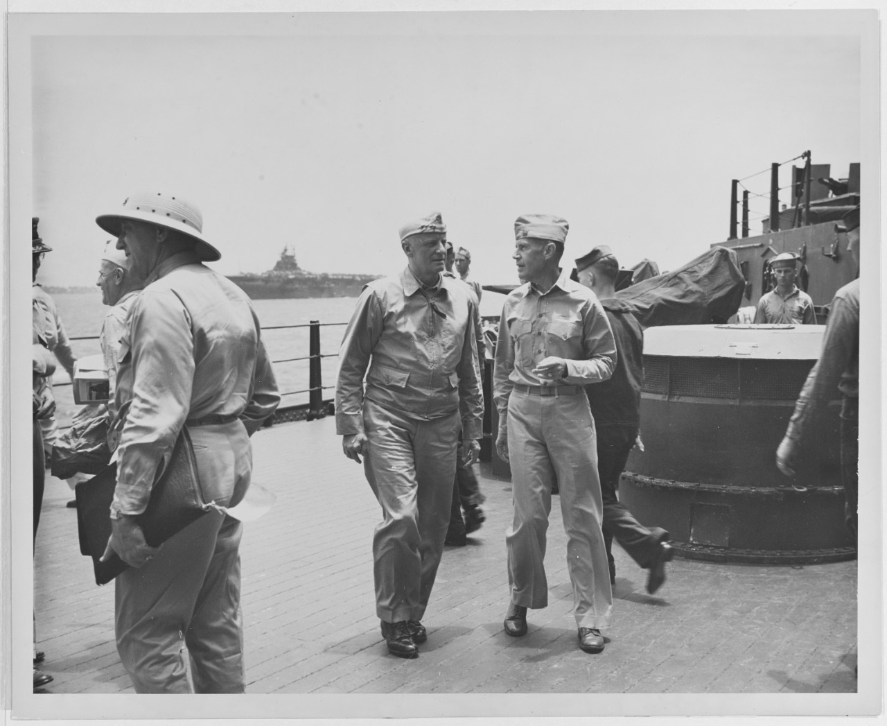 Admiral Nimitz and Admiral R.A. Spruance