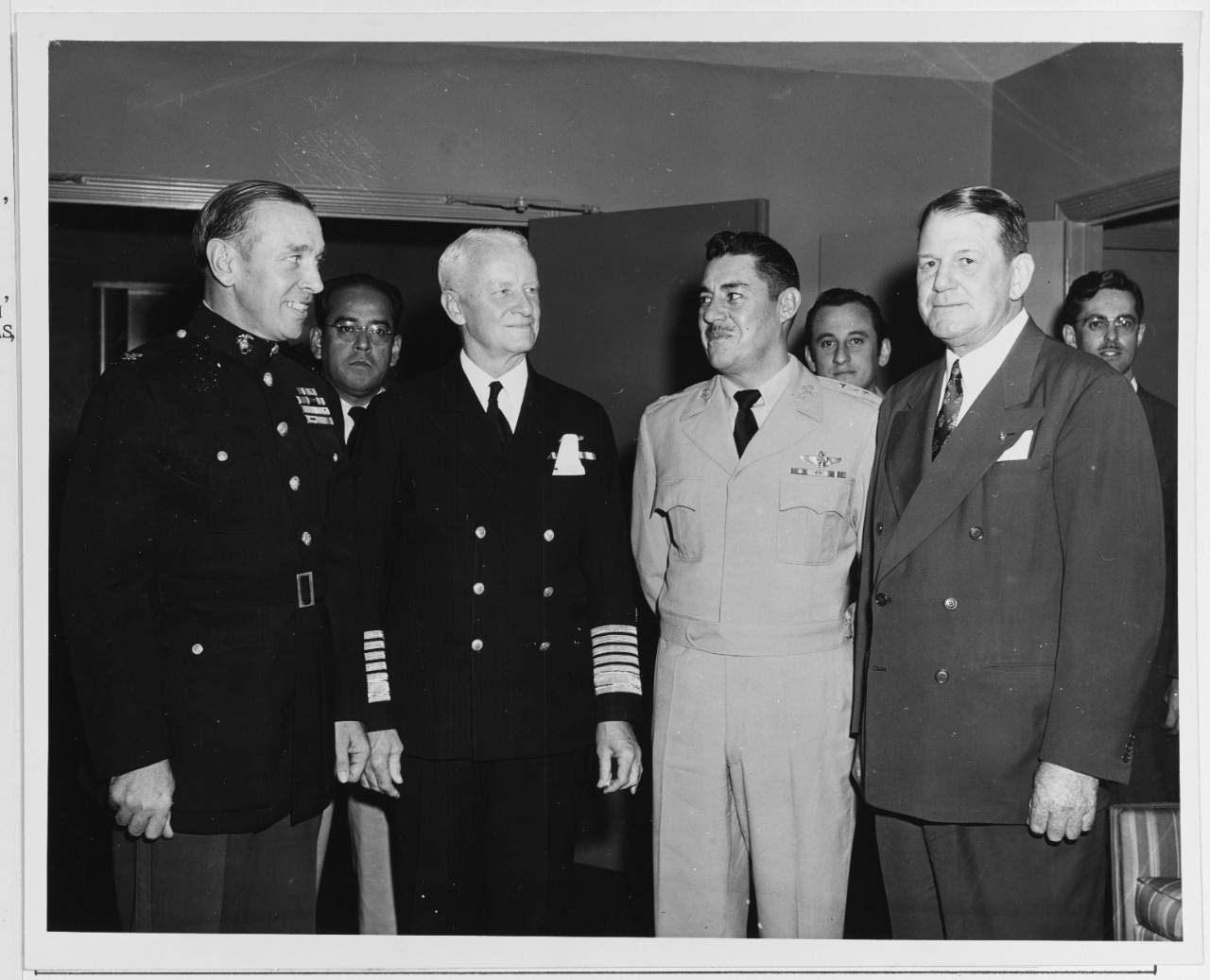 Fleet Admiral Nimitz and Other Guests