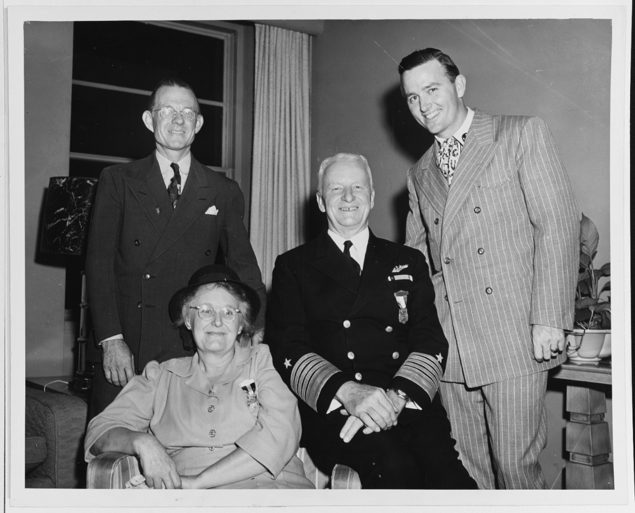 Fleet Admiral Nimitz with Members of his Family