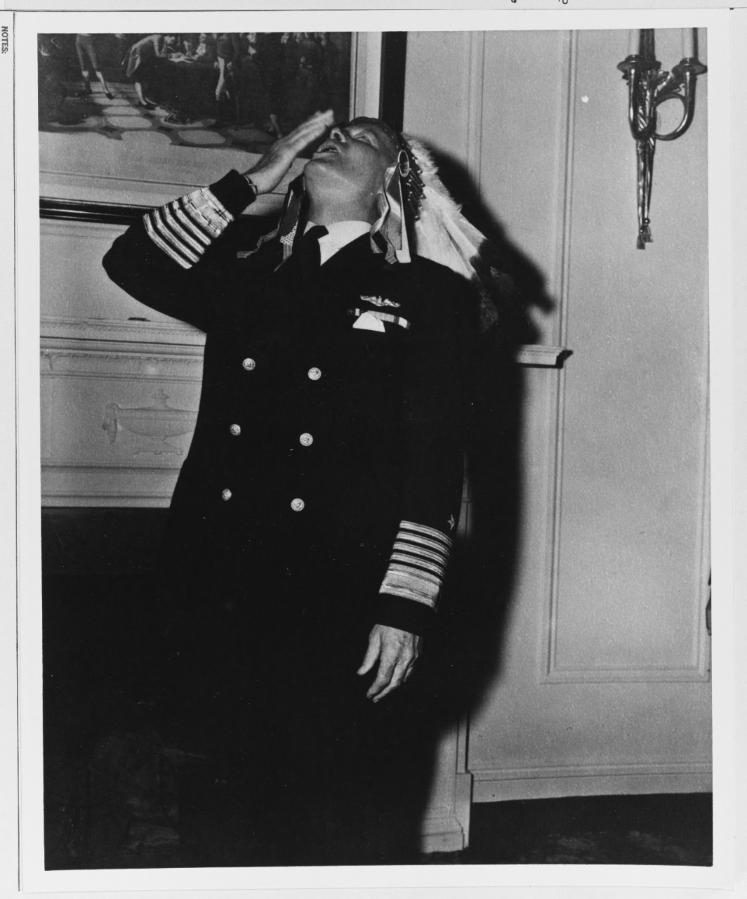 Fleet Admiral Nimitz Emits a "War Whoop"