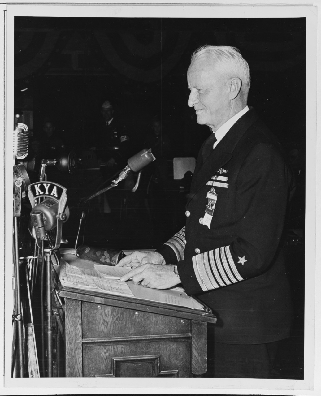 Fleet Admiral Nimitz Speaks before the American Legion Convention