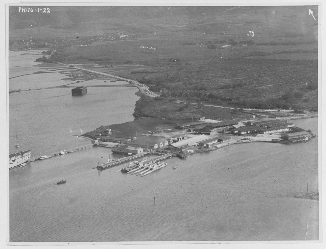 Aerial View of the Submarine Base