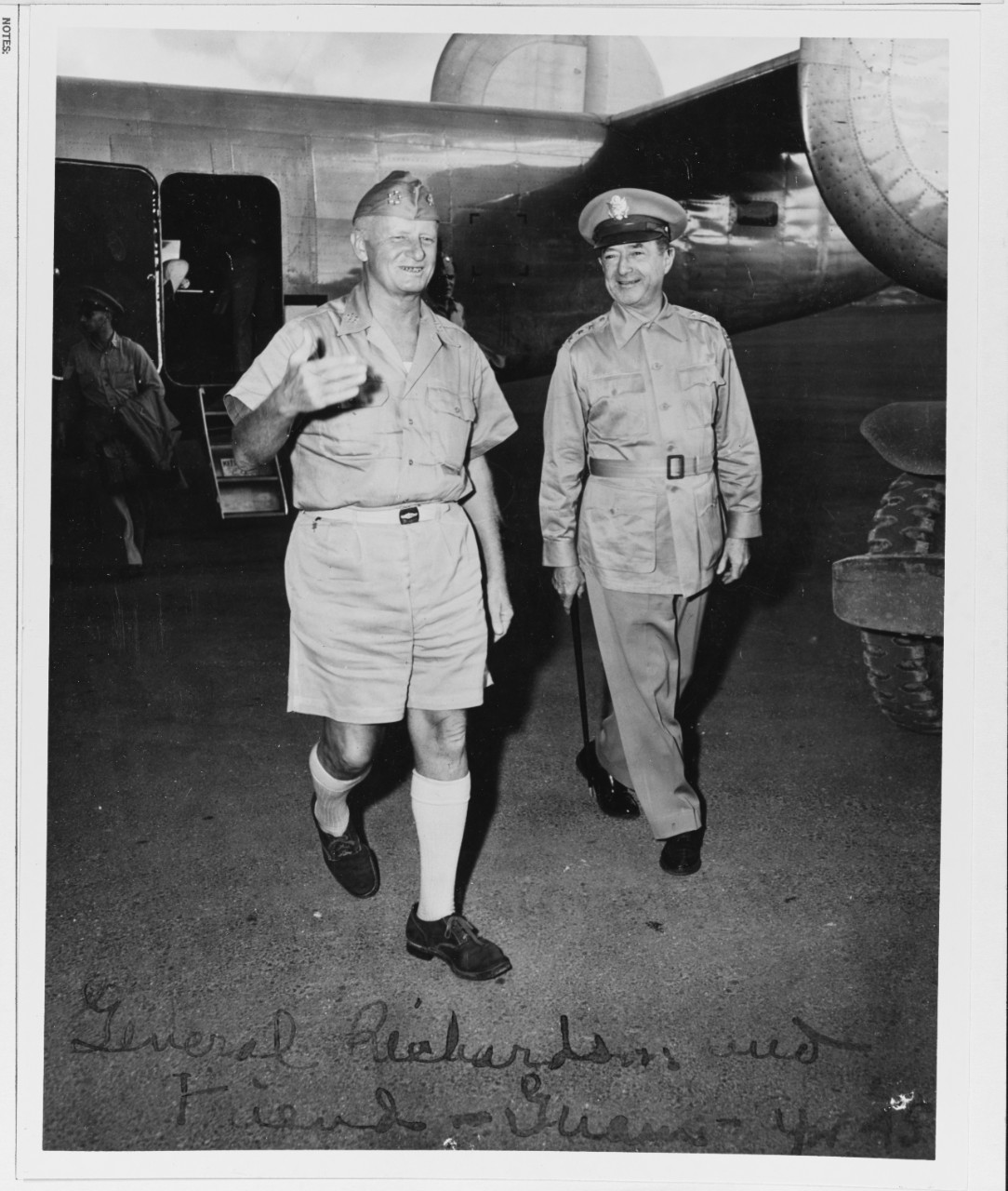 General R.C. Richardson Visits Fleet Admiral Nimitz