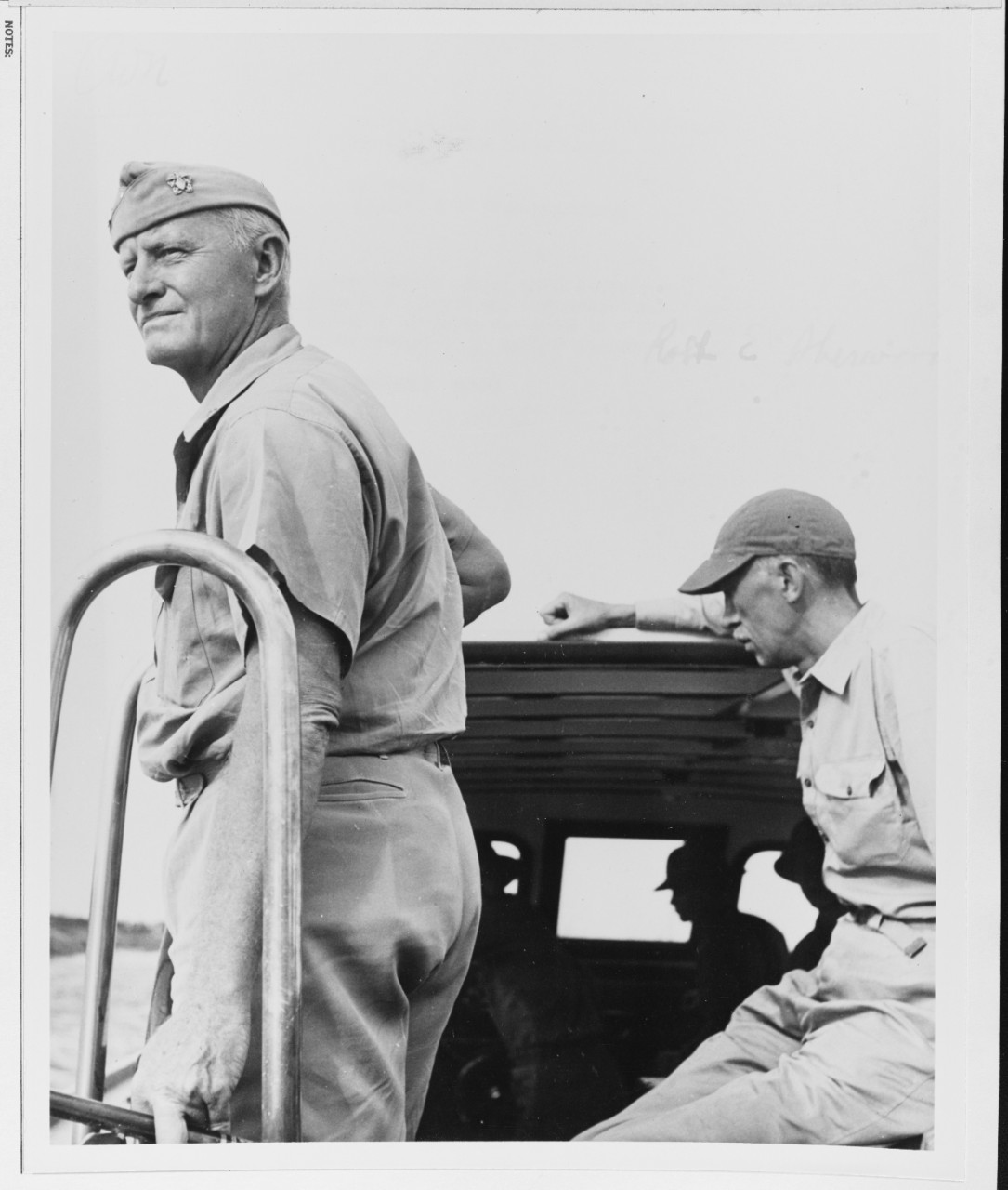 Fleet Admiral C.W. Nimitz and Mr. Robert E. Sherwood