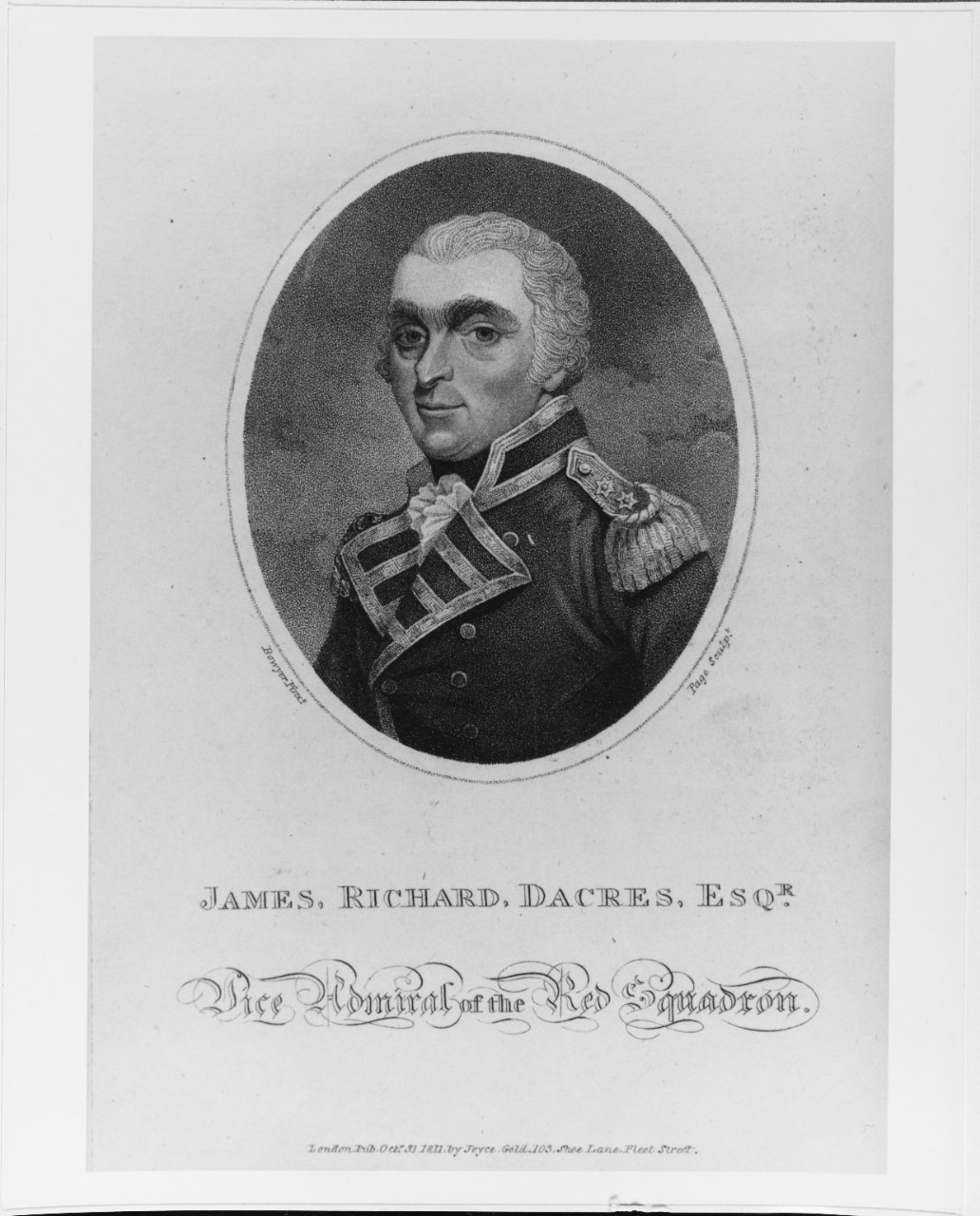 James Richard Dacres (1749-1810), British Vice-Admiral