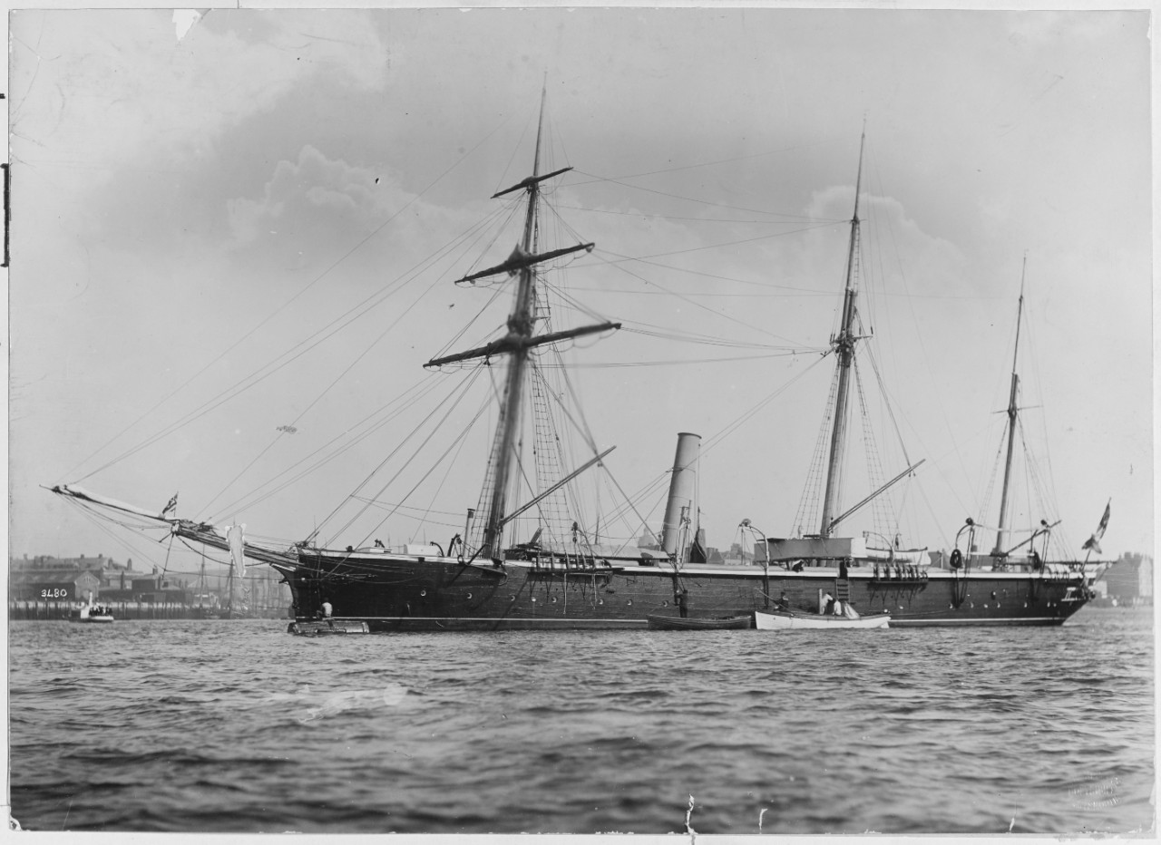 HMS AVON (British gunboat, circa 1880)