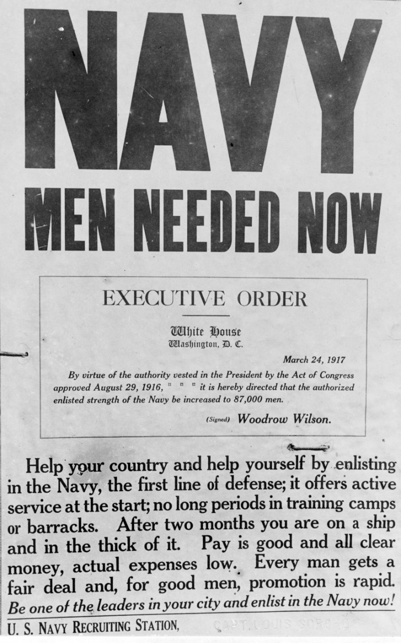 Photo #: NH 63273  World War I Recruiting Poster