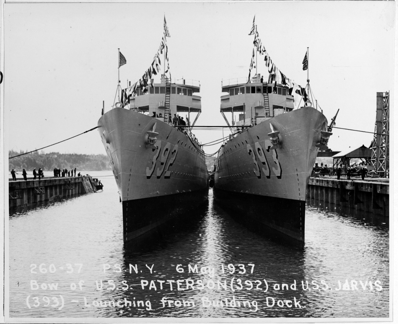 USS PATTERSON (DD-392) and USS JARVIS (DD-393)