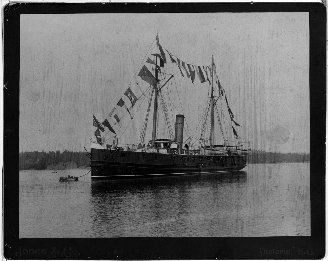 USS PINTA (1864-1908), O.W. Farenholt Commanding
