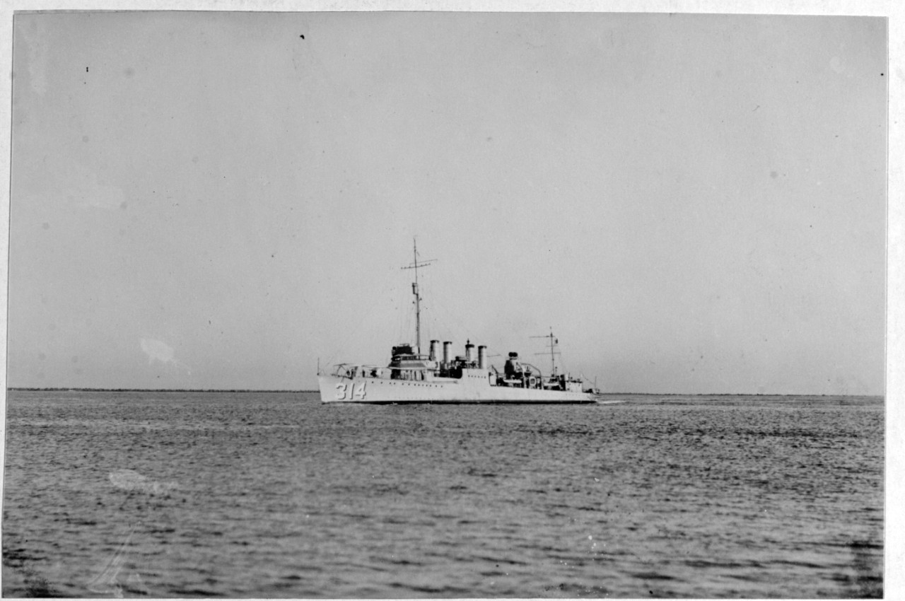 USS YARBOROUGH (DD-314)