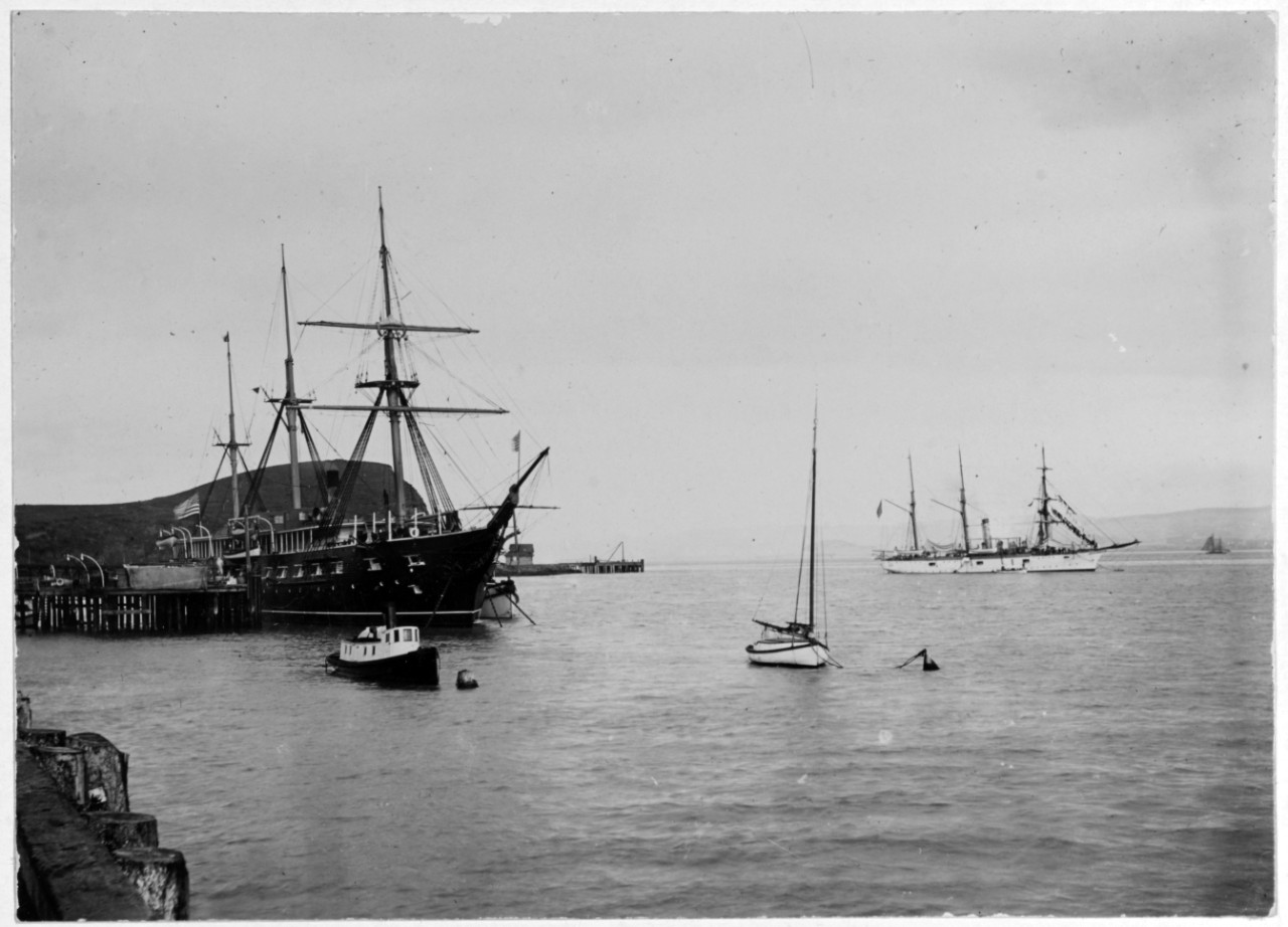 USS PENSACOLA (1859-1911) and USS ALERT (1875-1922)