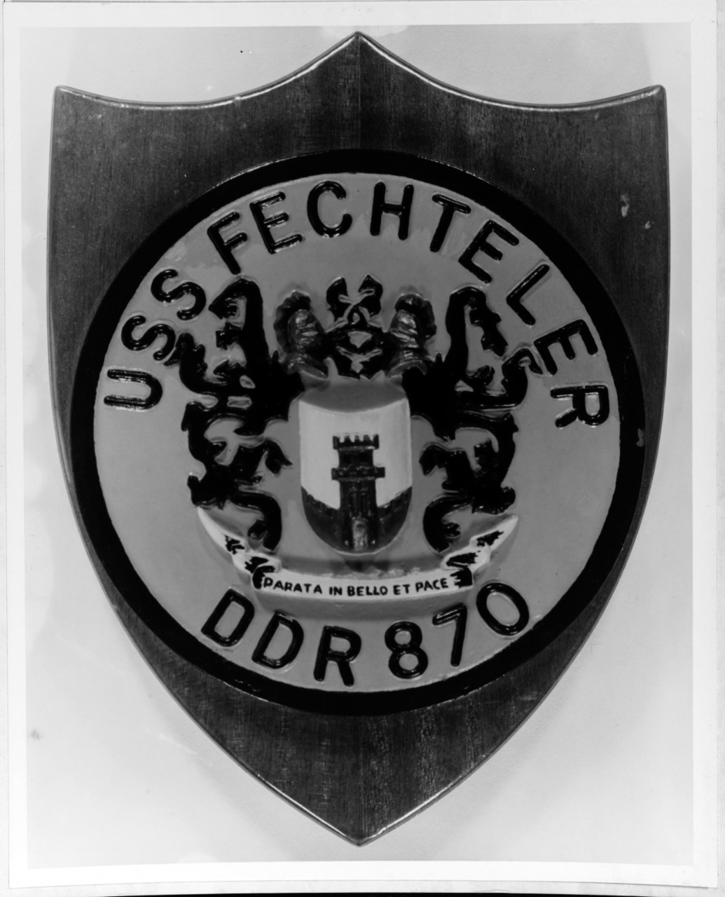 Insignia (plaque): USS FLETCHER (DDR-870)