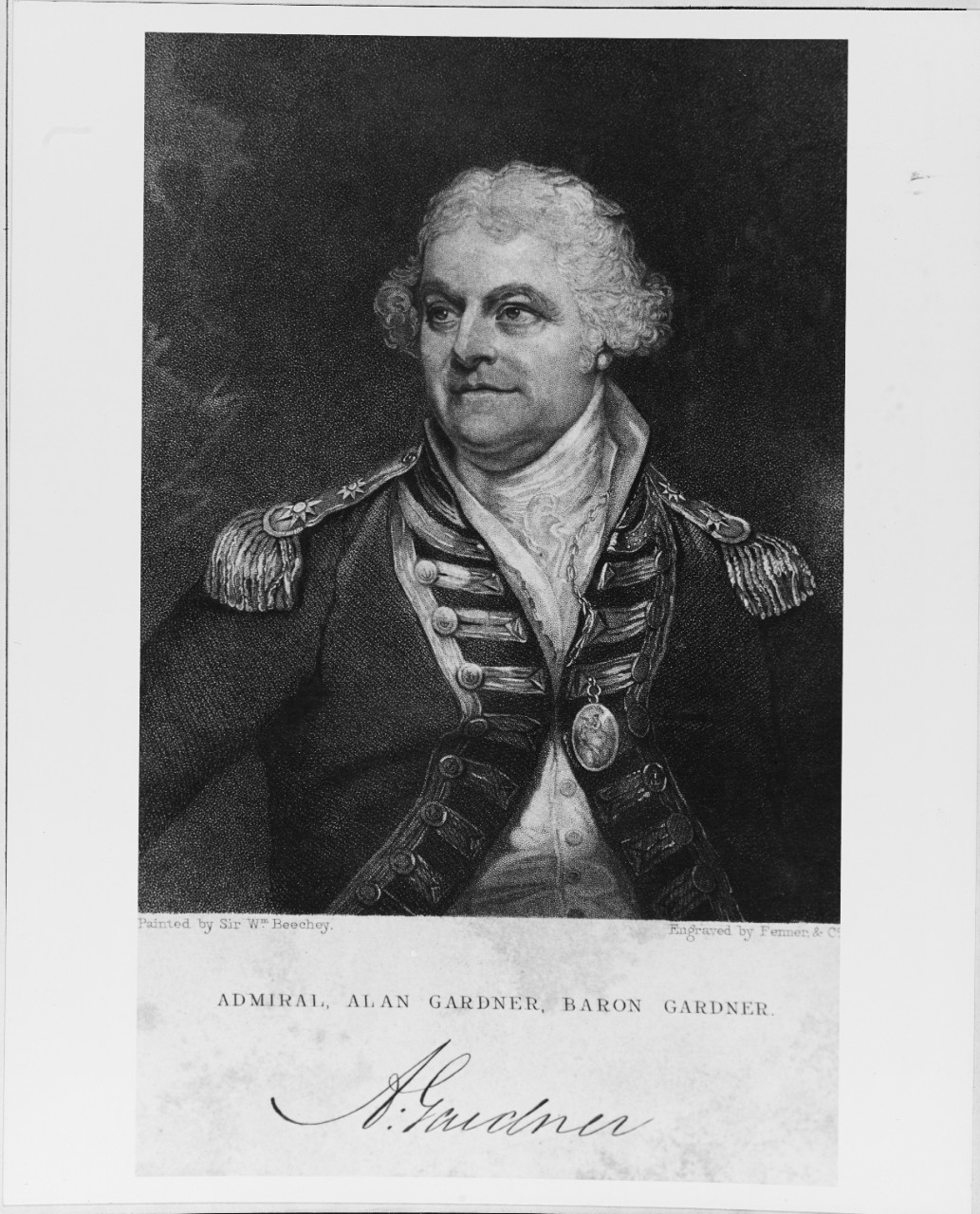 Admiral Alan Gardner, Royal Navy (1742-1809)