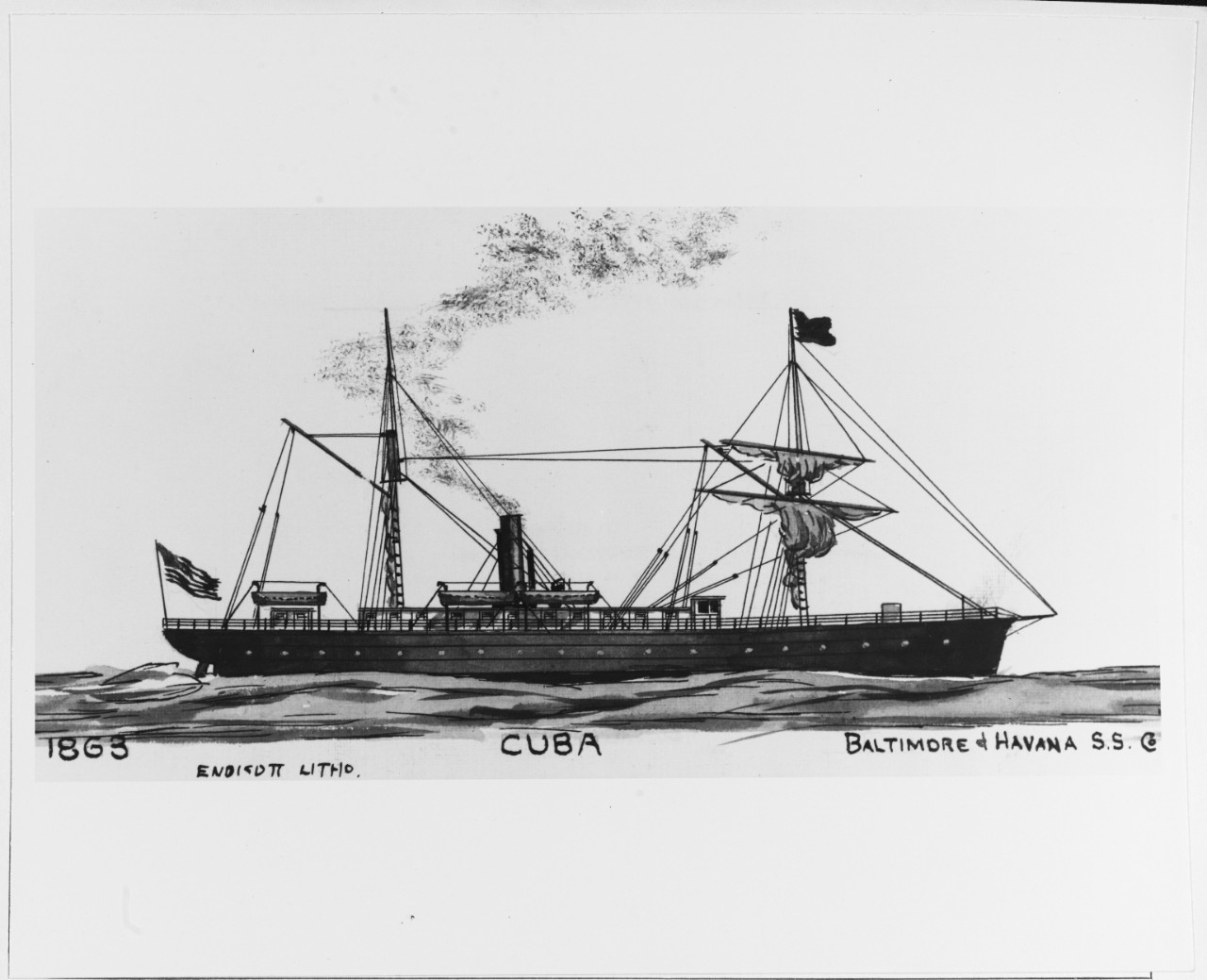 CUBA (merchant and naval steamer, 1863-1892)