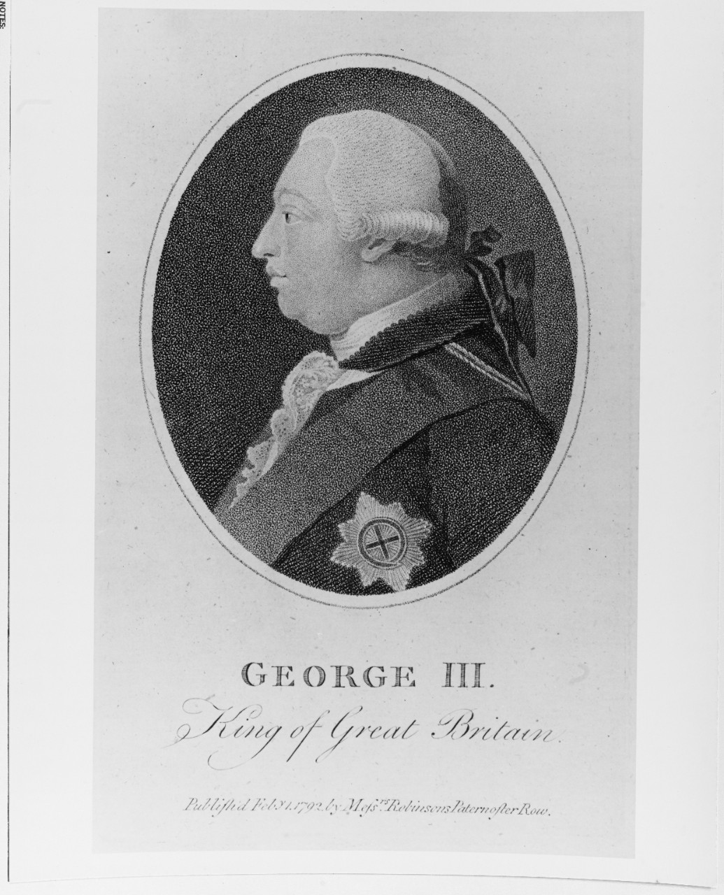 George III (1738-1820), King of England, 1760-1820