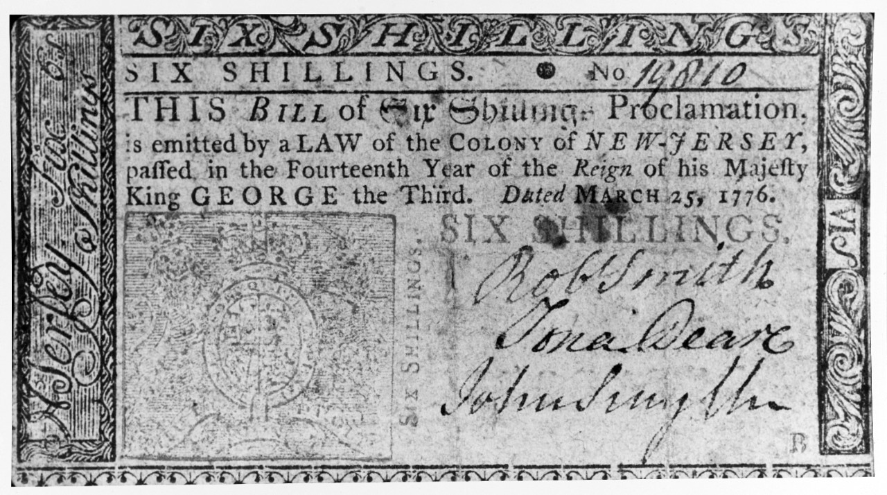 Six shilling note