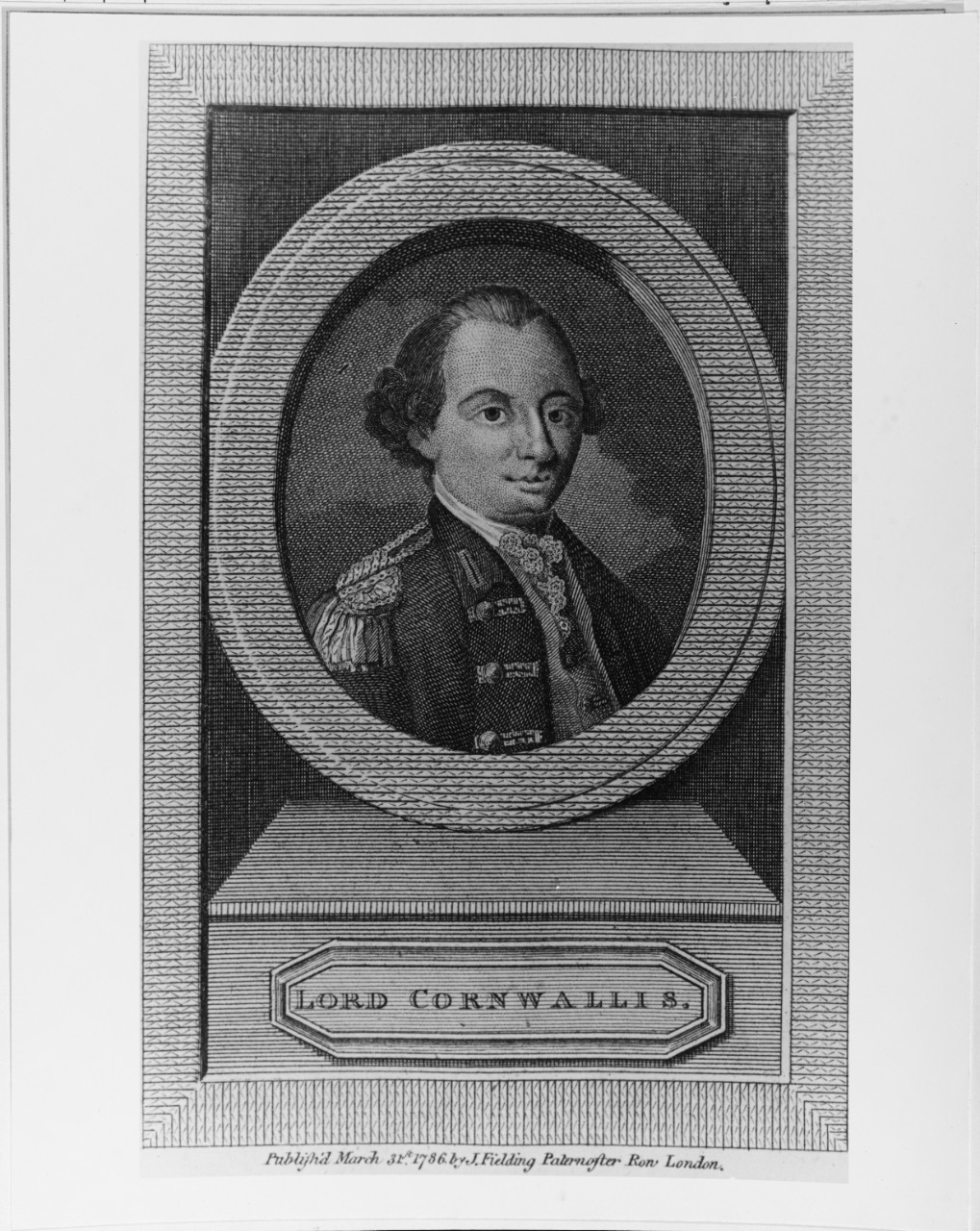 Lord Charles Cornwallis (1738-1805), British General