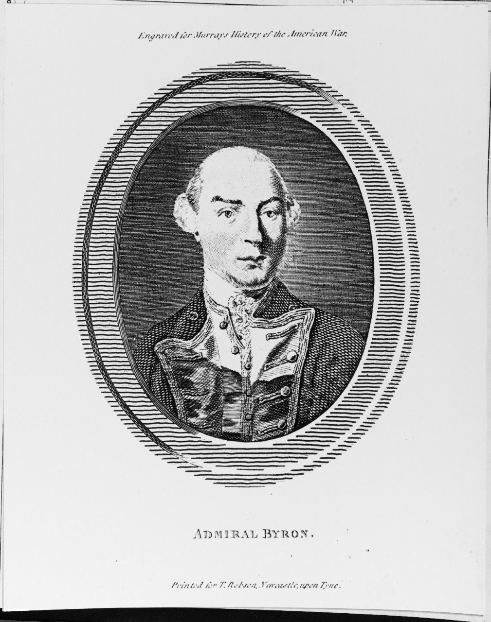 John Byron (1723-1786), British Admiral