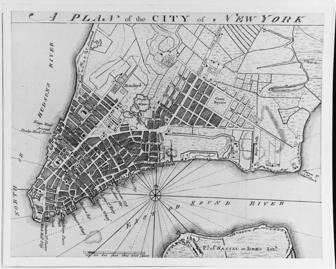"A plan of the city of New York"
