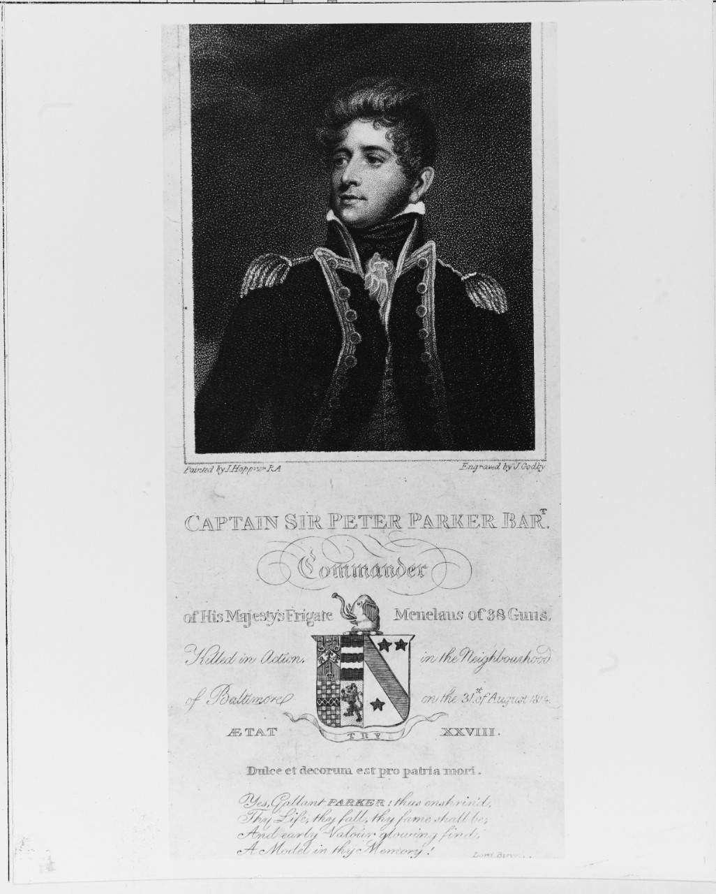 Captain Sir Peter Parker, Baronet (1785-1814), British naval officer