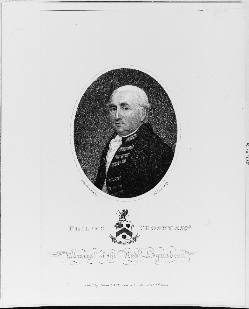 Philips Crosby, English Admiral