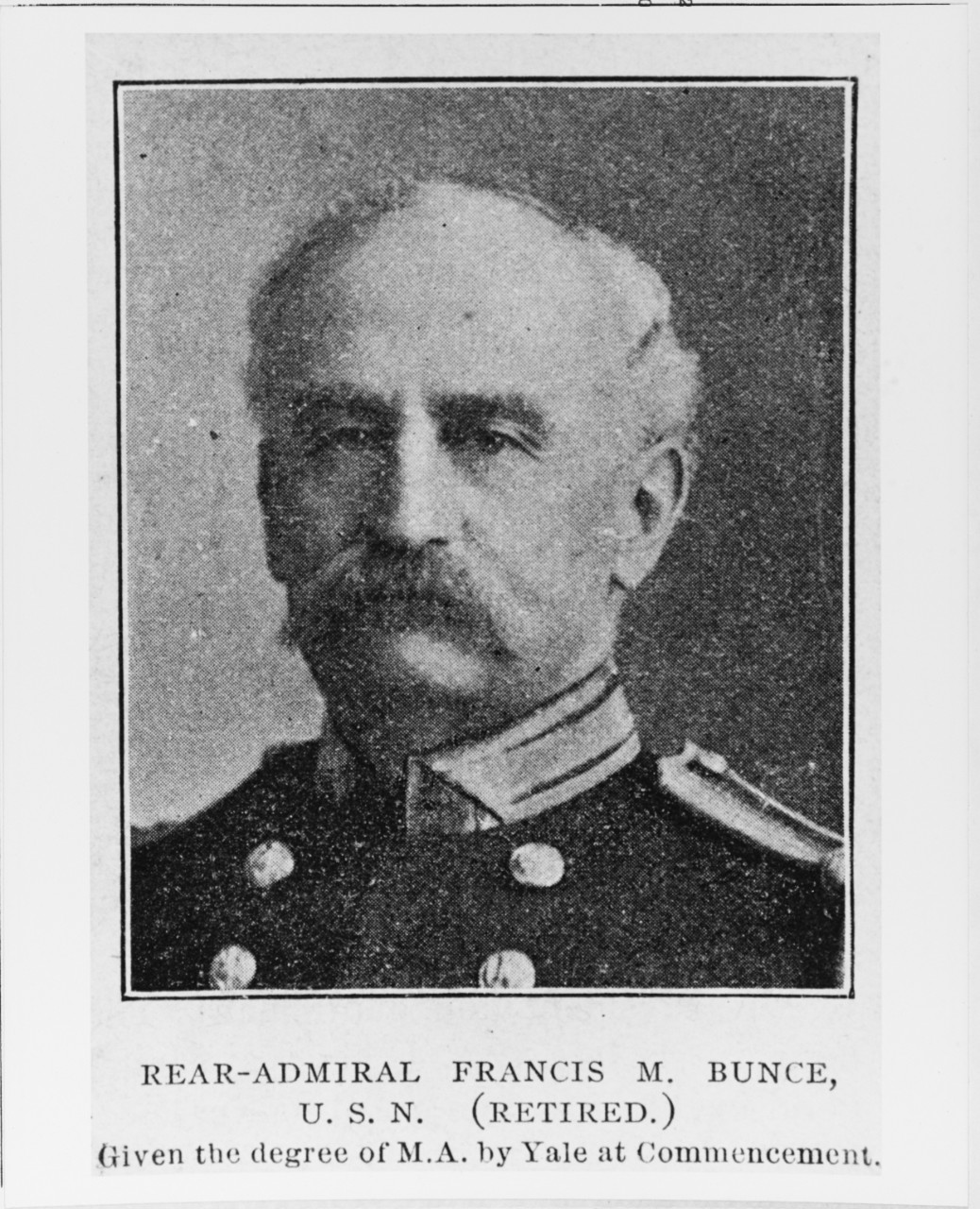 Rear Admiral Francis M. Bunce, USN (Ret)