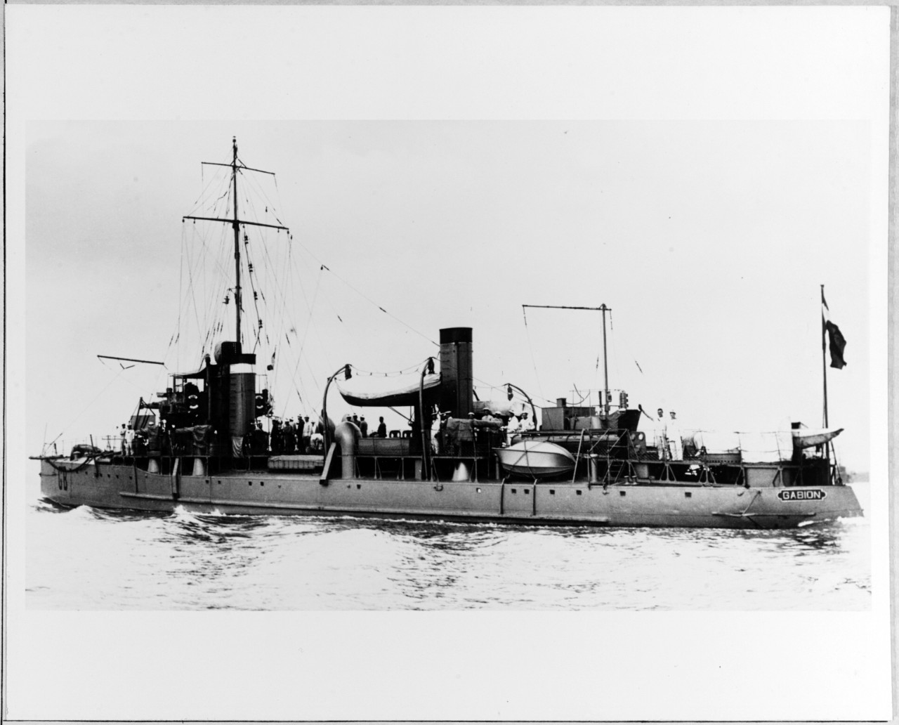 GABION (French Destroyer, 1907). 