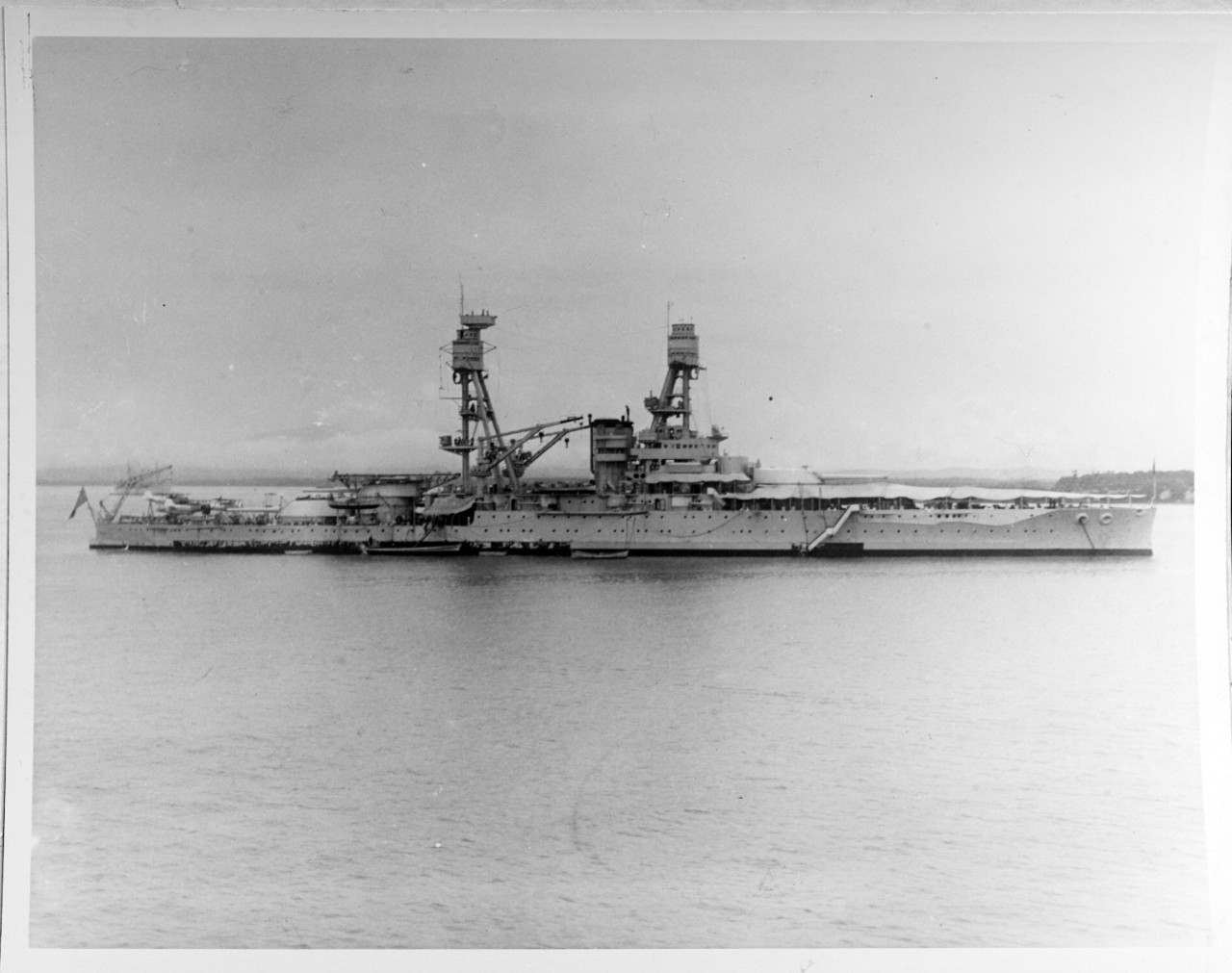 USS NEVADA (BB-36), circa 1930s. 