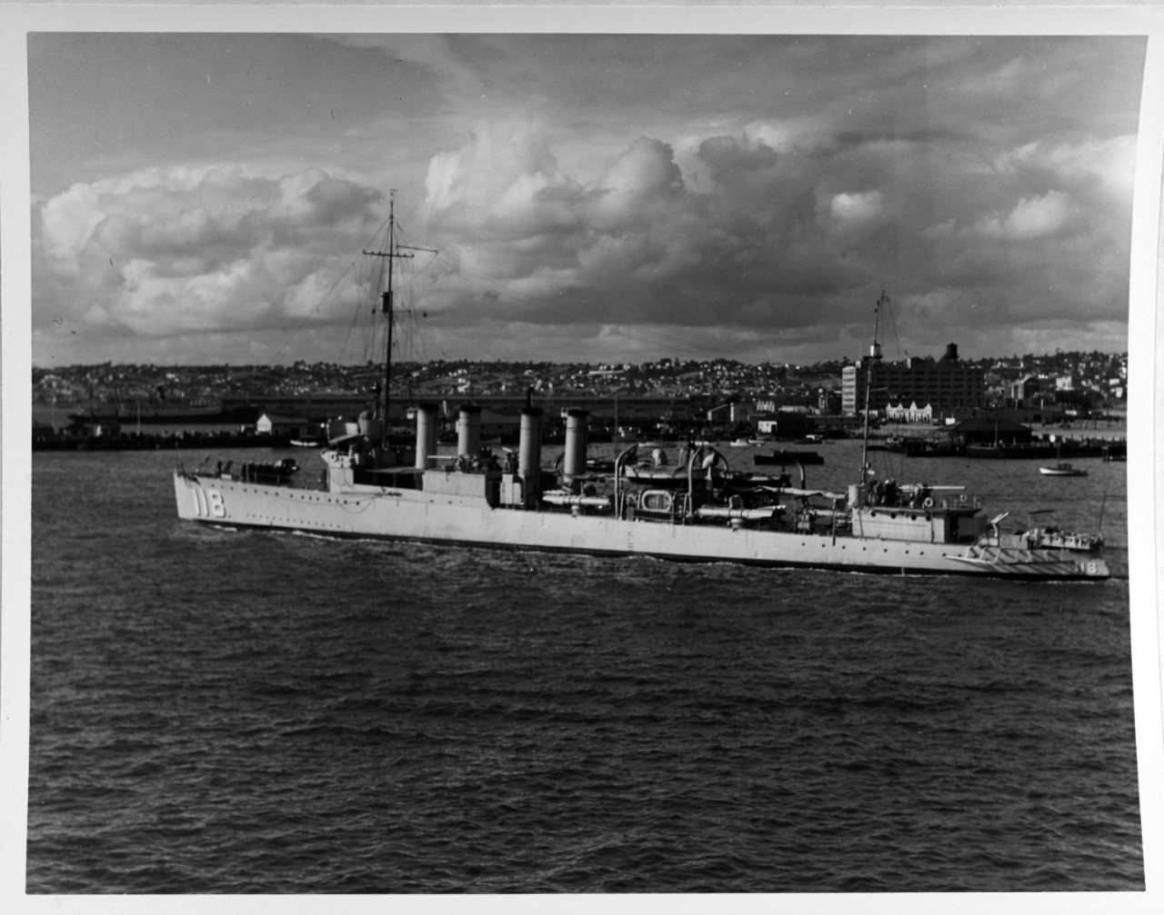 USS LEA (DD-118), April 17, 1933. 