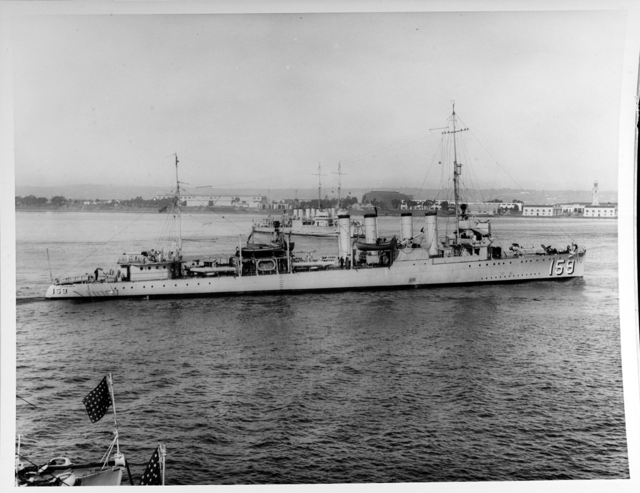 USS SCHENCK (DD-159), circa 1930s. 
