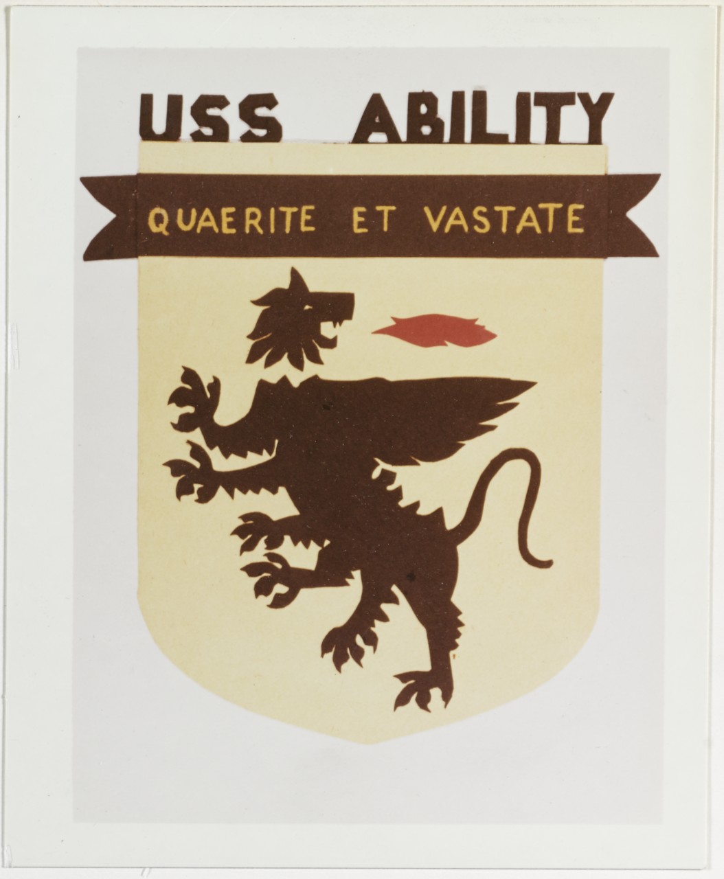 Insignia:  USS ABILITY (MSO 519)