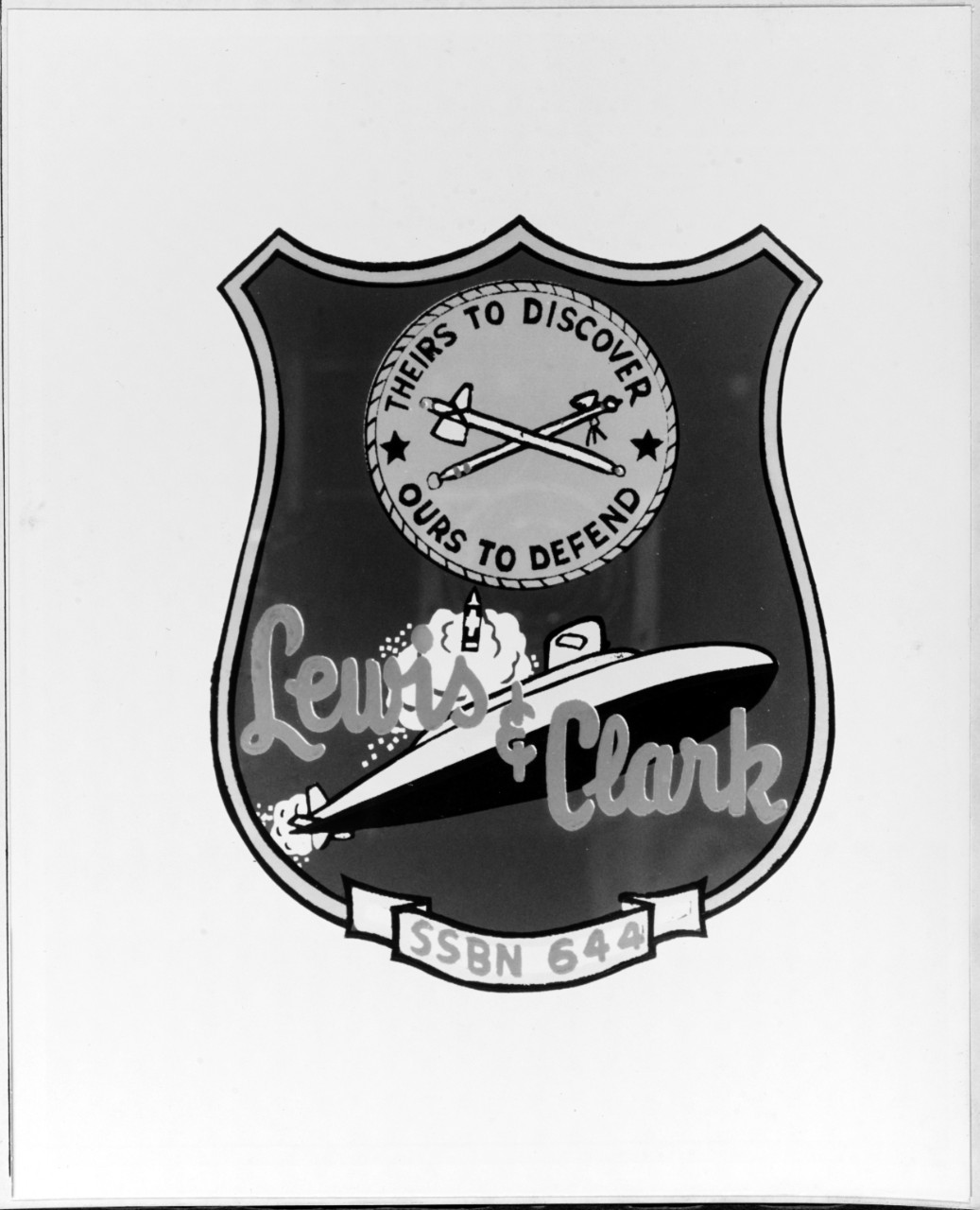 Photo #: NH 64724-KN Insignia of USS Lewis and Clark