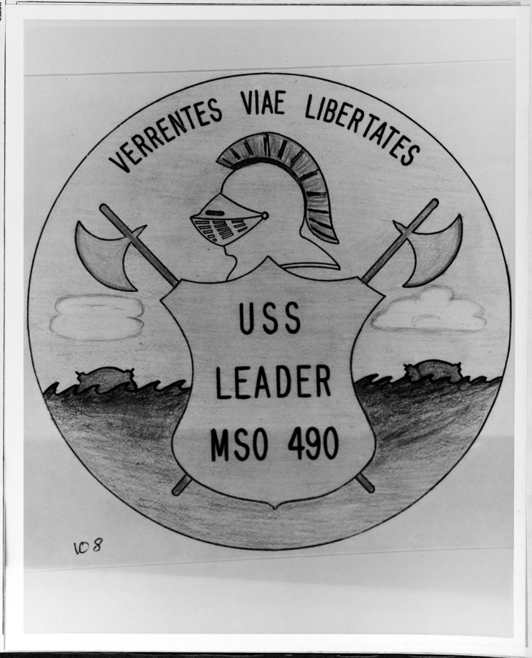 Insignia: USS LEADER (MSO-490)