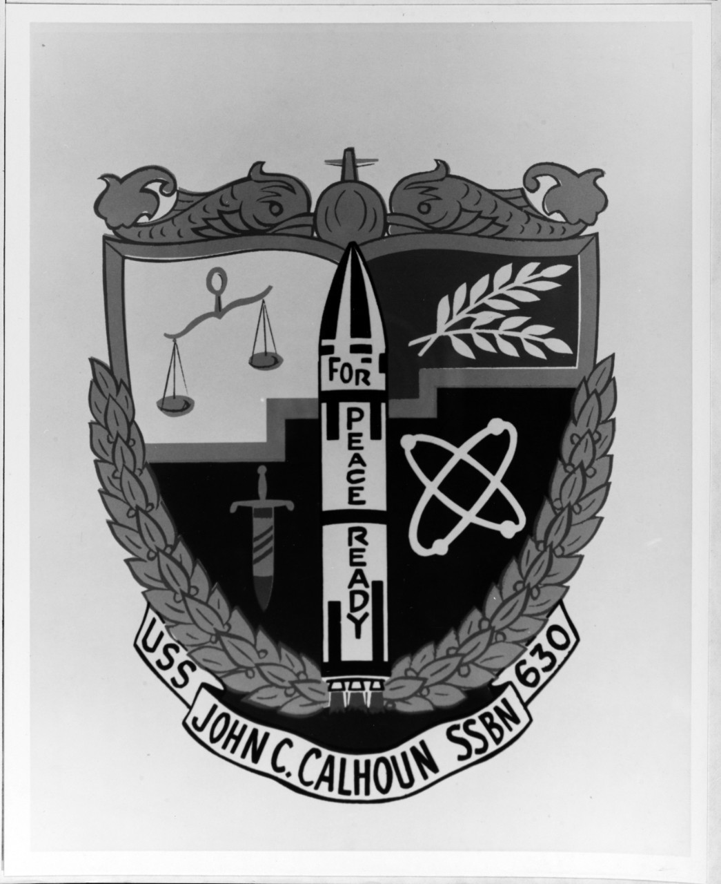 Insignia: USS JOHN C. CALHOUN (SSBN-630)