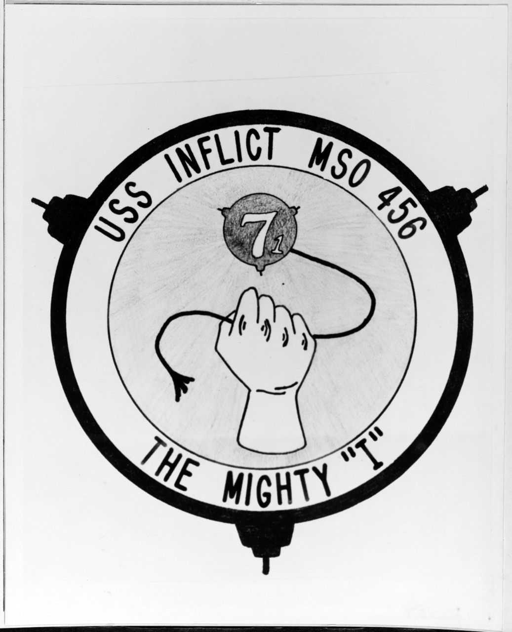 Insignia: USS INFLICT (MSO-456)