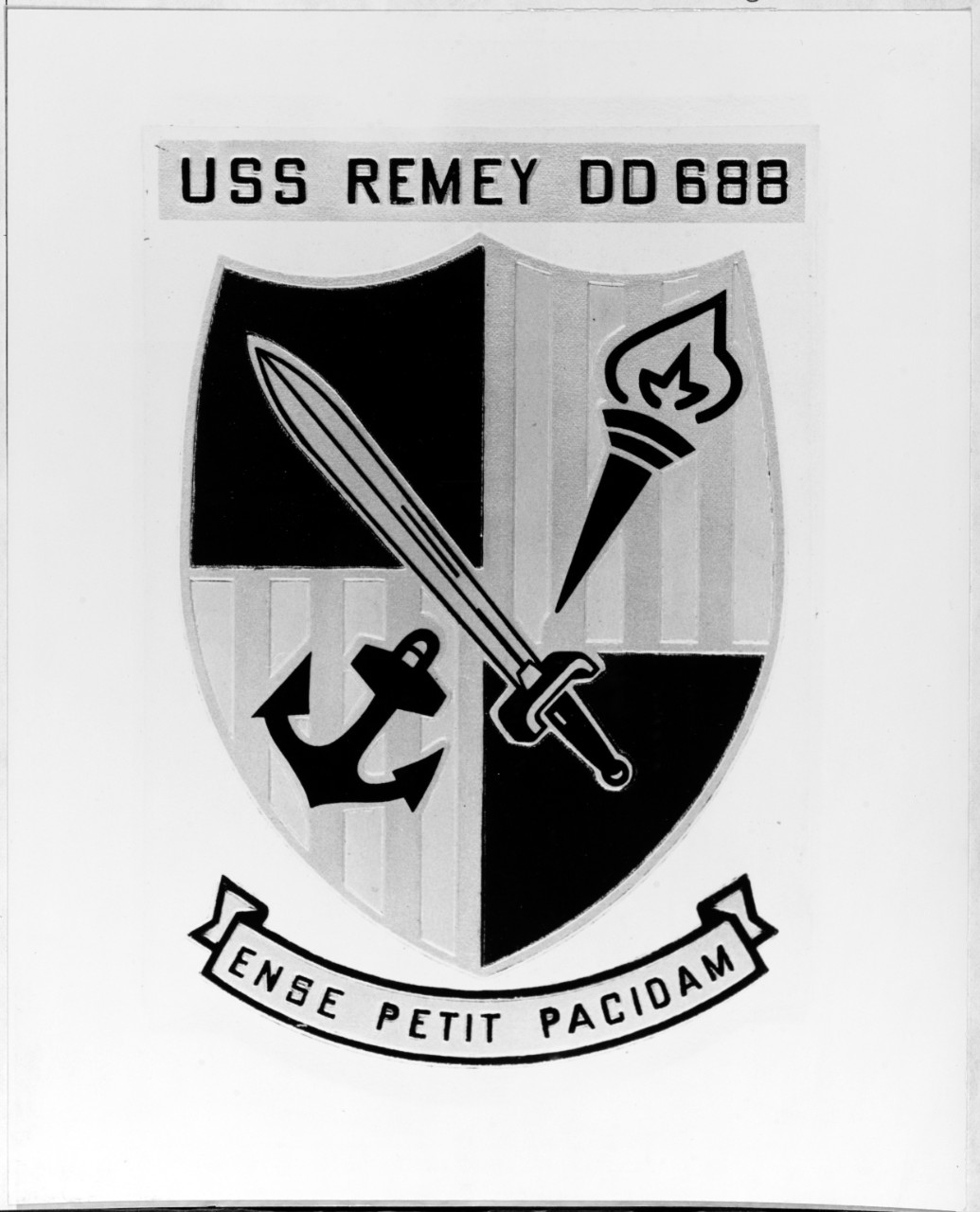 Insignia: USS REMEY (DD-688)