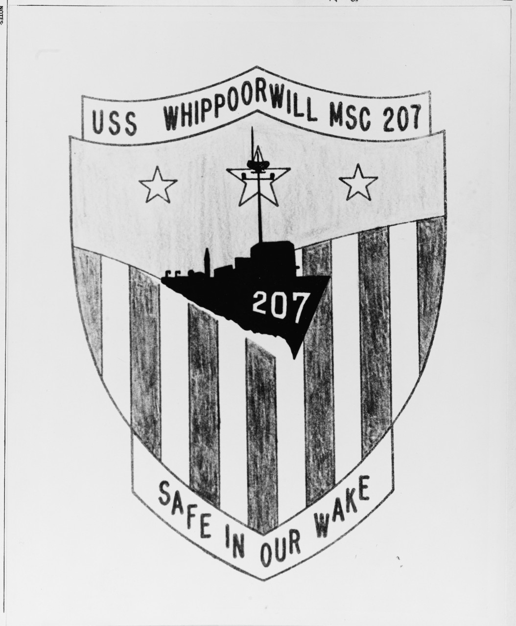 Insignia: USS WHIPPOORWILL (MSC-207)