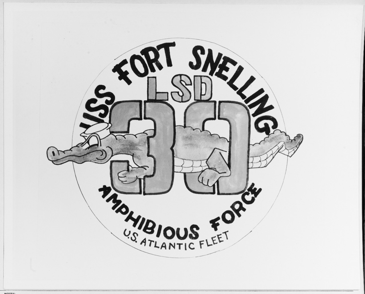 Insignia: USS FORT SNELLING (LSD-30)