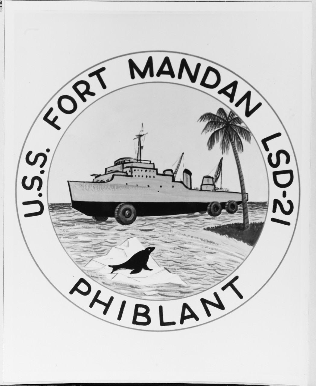 Insignia: USS FORT MANDAN (LSD-21)