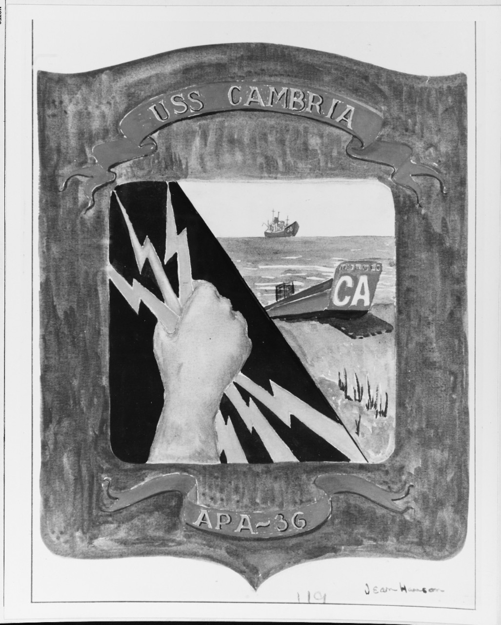 Insignia: USS CAMBRIA (APA-36)